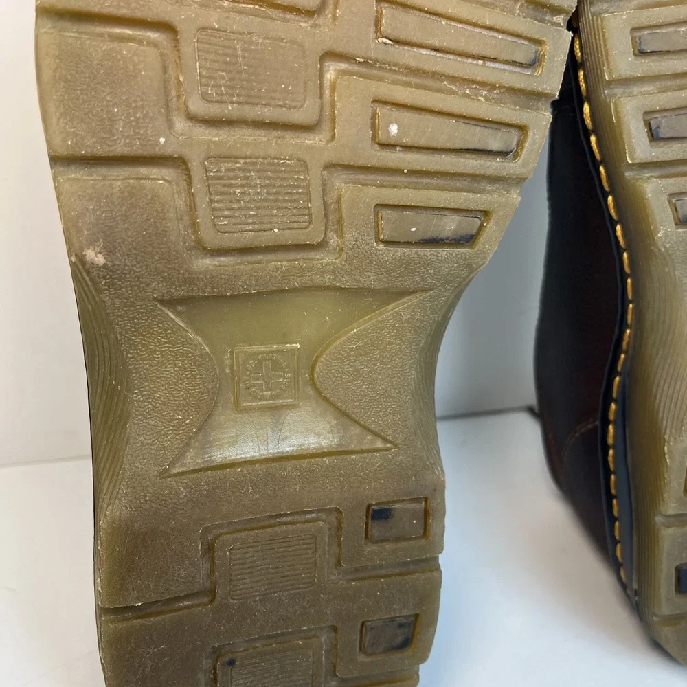 Dr Doc Martens Ripley Brown Leather Split Toe Oxford Shoes M 10 / W 11  11232